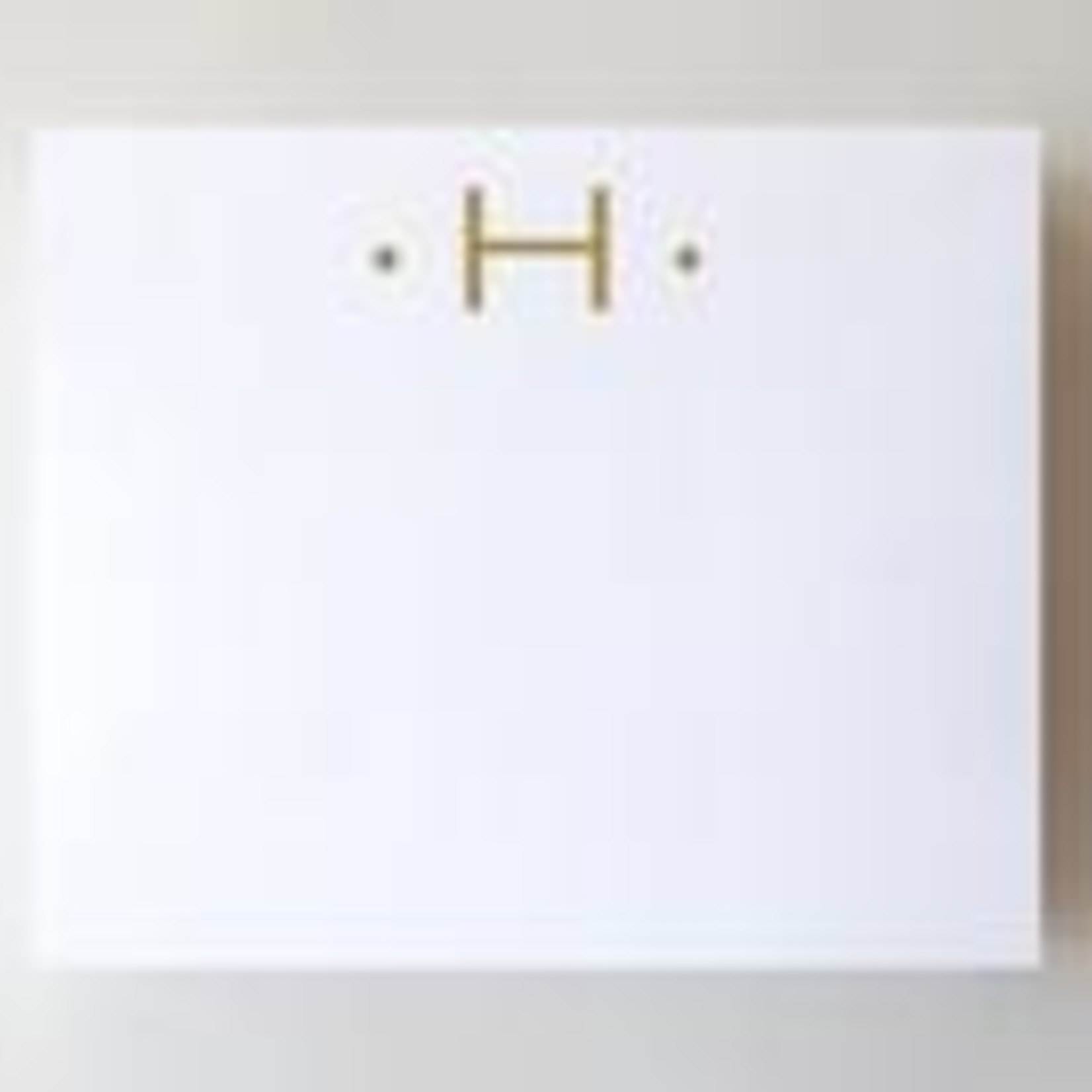 LUXE GOLD INITIAL NOTE PAD 8.5 x 7"