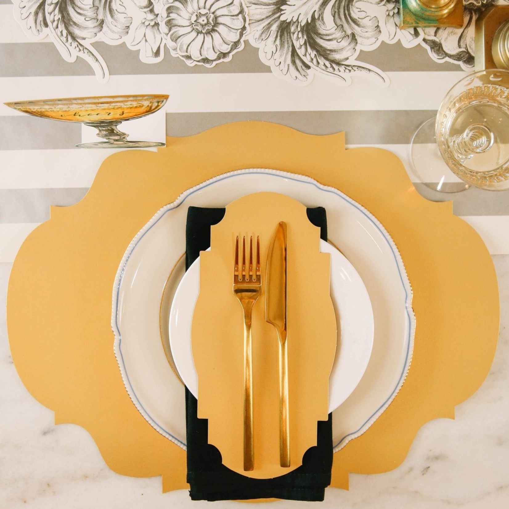 Gold Frame Table Accent- Pack of 12