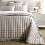 pinecone hill Silken Solid Puff Coverlet Twin