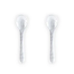 Melamine Ruffle White  Tasting Spoon