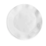 Melamine Ruffle White Round Salad Plate