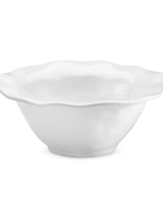 Q HOME DEISGN LLC Melamine Ruffle White Round Cereal Bowl