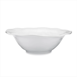 Melamine White Ruffle Round Serving Bowl 12"