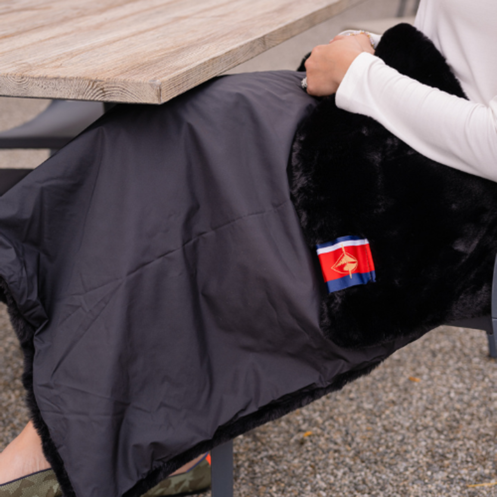 Faux Fur Lap Blanket Jade