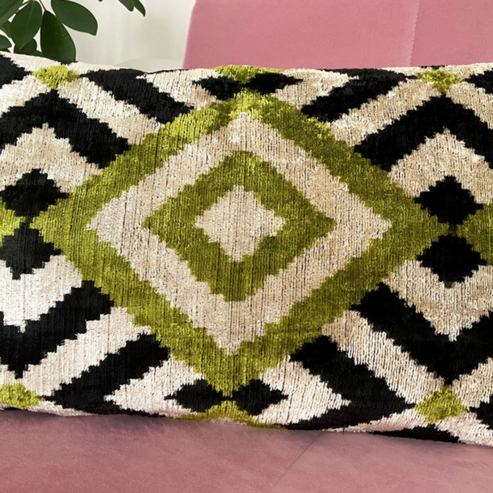 Ikat Pillow, 16" x 24"