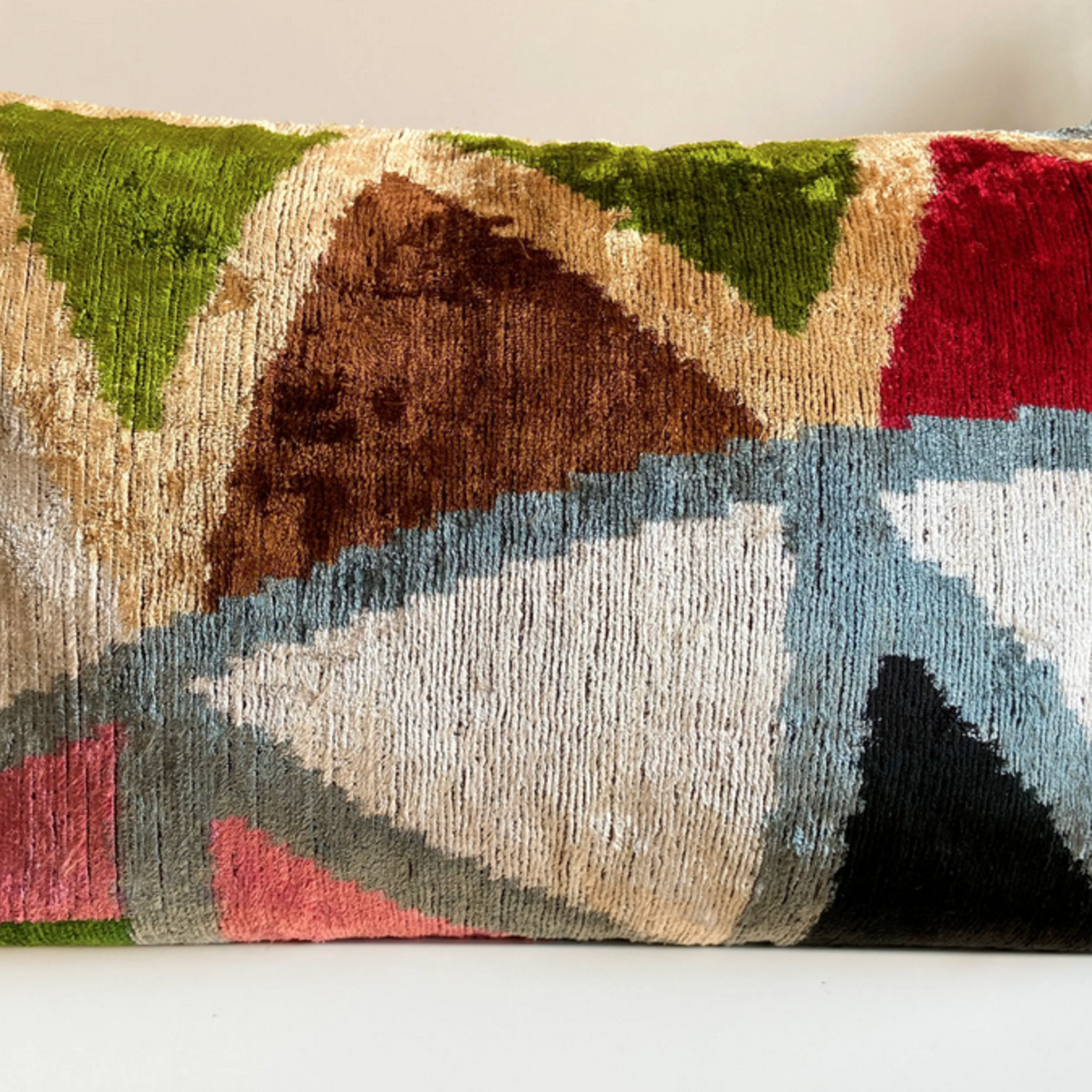 Ikat Pillow, 16" x 24"