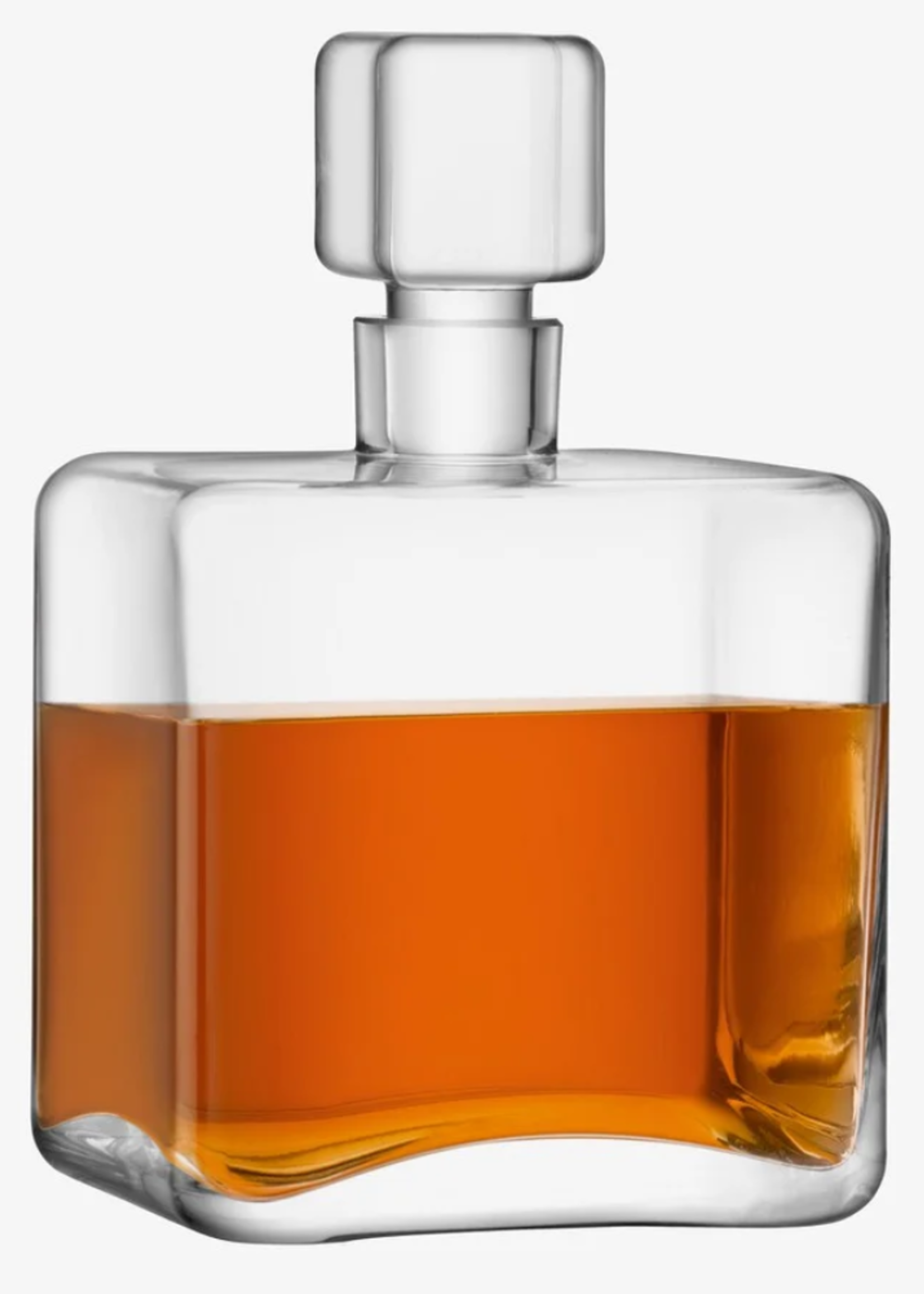 LSA Cask Whisky Square Decanter, Clear