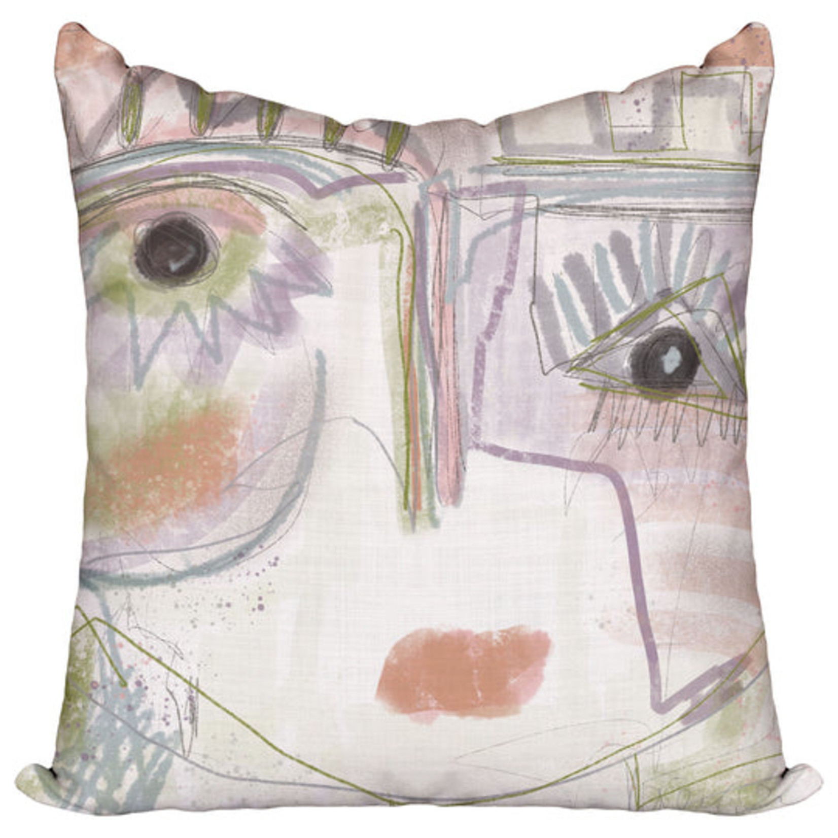 WINDY O'CONNER Chica Pillow w/ Down Insert, 22" x 22"