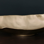 SIERRA MODERN Maia Medium Long Oval Bowl (Gold)