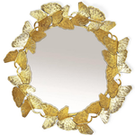 Gold Gingko Leaf Wall Mirror