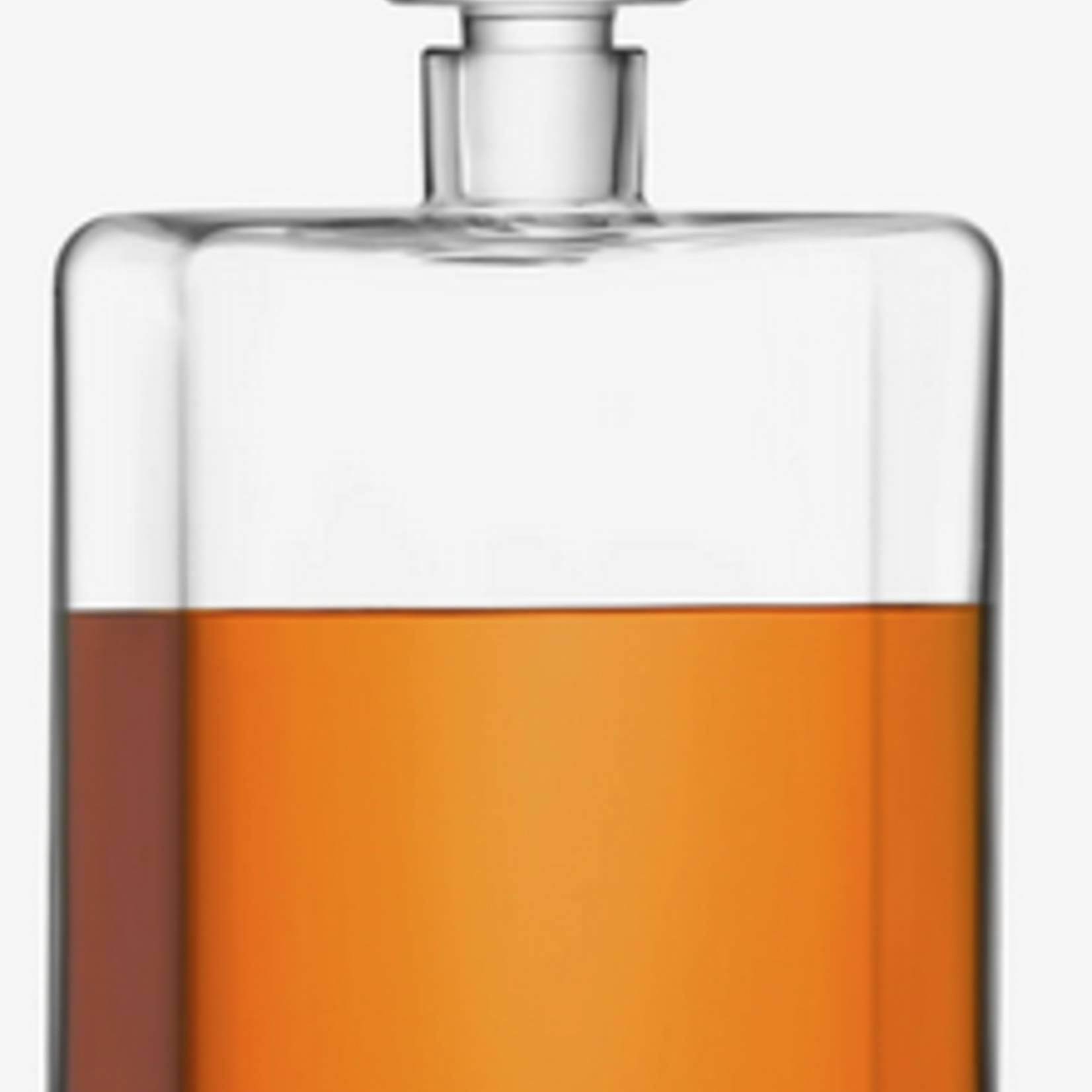 Cask Whisky Oblong Decanter 34oz Clear