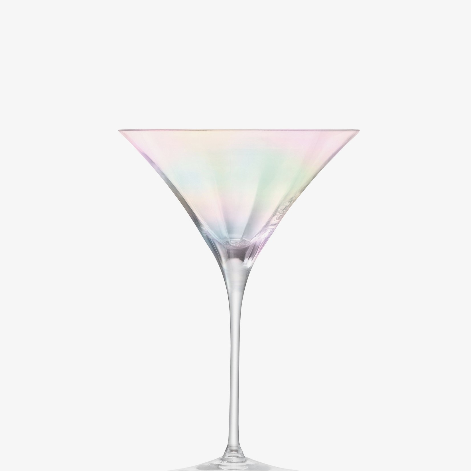 Pearl Martini Glass 10 oz Mother of Pearl, Srt of 2