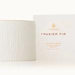 Frasier Fir GIlded Ceramic Poured Candle, Petite