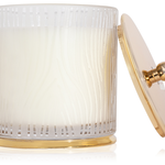 Frasier Fir Gilded Large Poured Candle, Frosted Wood Grain