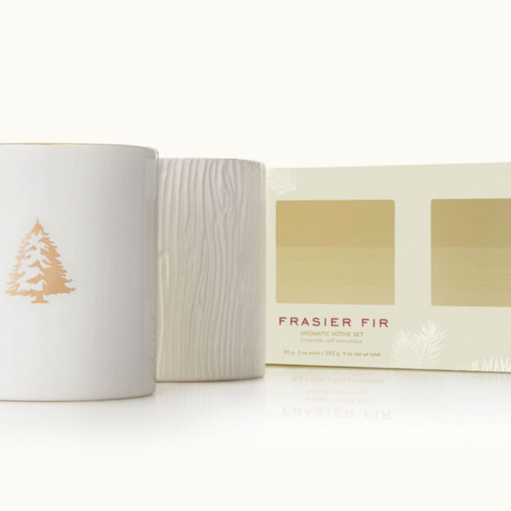 Frasier Fir Gilded Poured Candle Trio Set