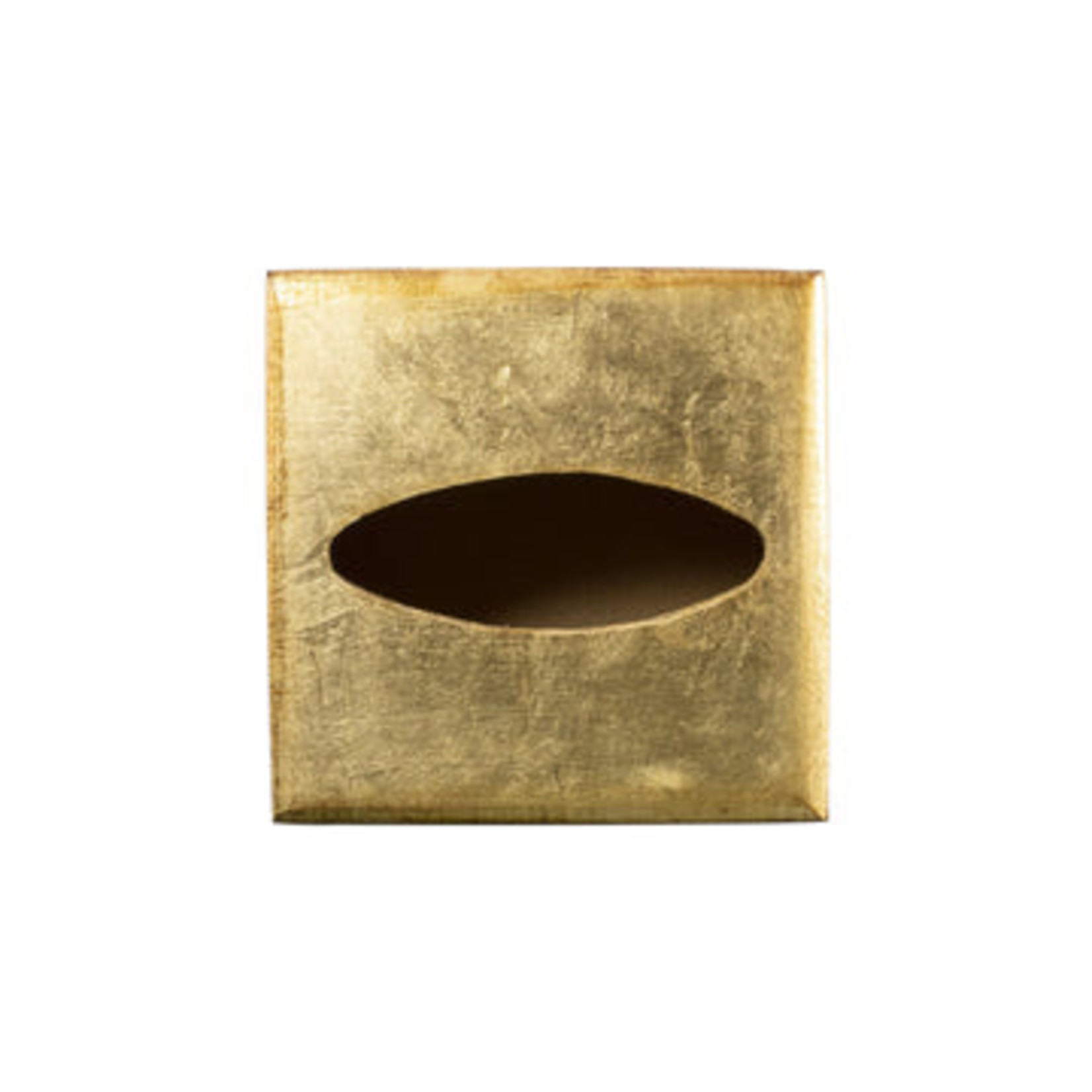 Florentine Wooden Gold Tissue Box