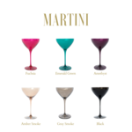 Colored Martini Glass