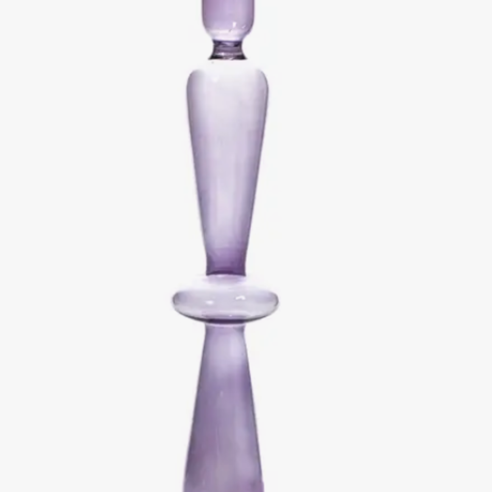 Colored Glass, Tapered Candle Holder