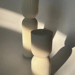 Striped Column Candle -  Tall Column