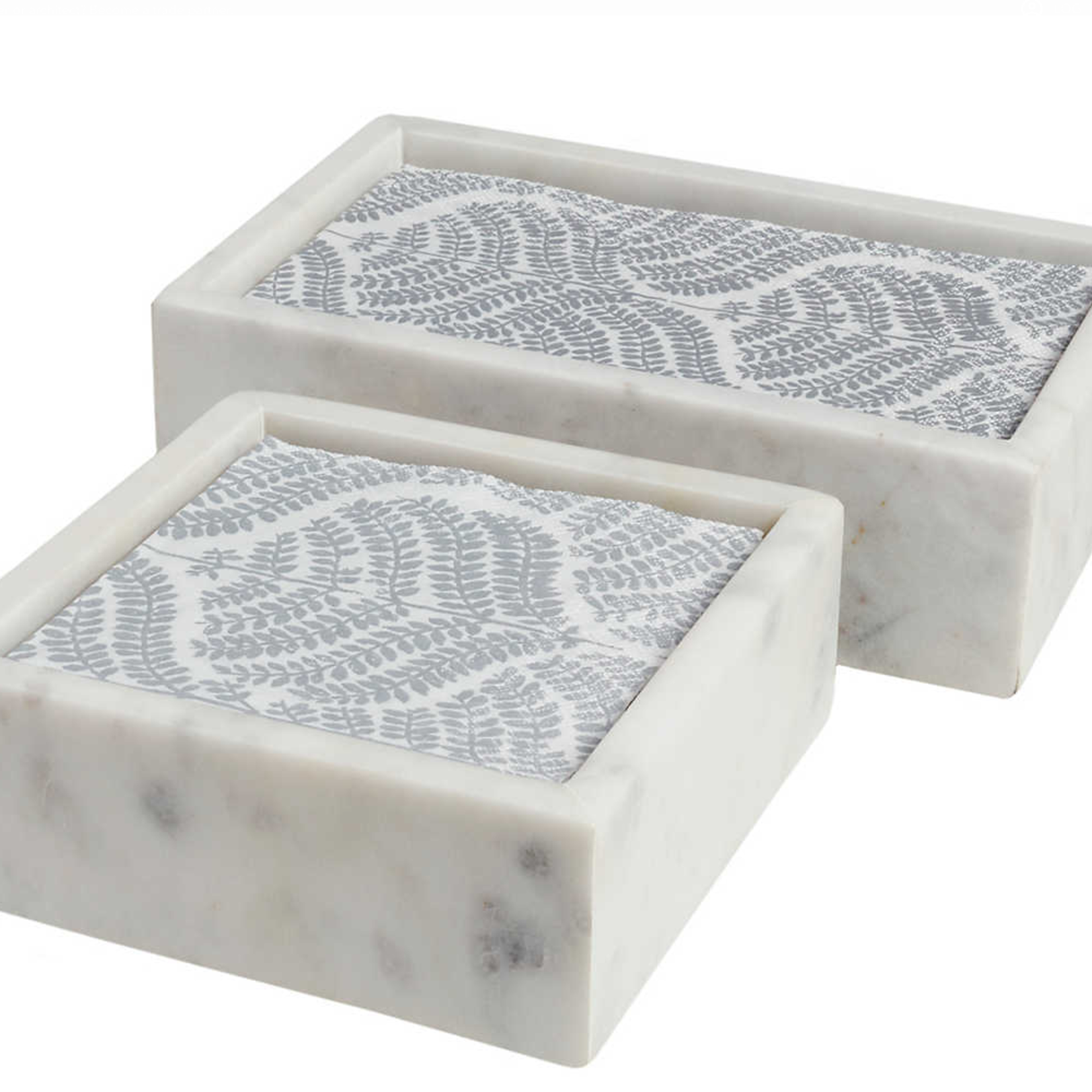 White Marble Napkin Holder