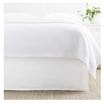 Annie Selke/Pine Cone Hill Wilton White Bed Skirt - KING