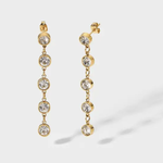 Faire/ Kriya Veda Floating Diamond Drop Earrings