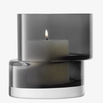 LSA Tier Lantern/Vase H5.25in, Slate Grey