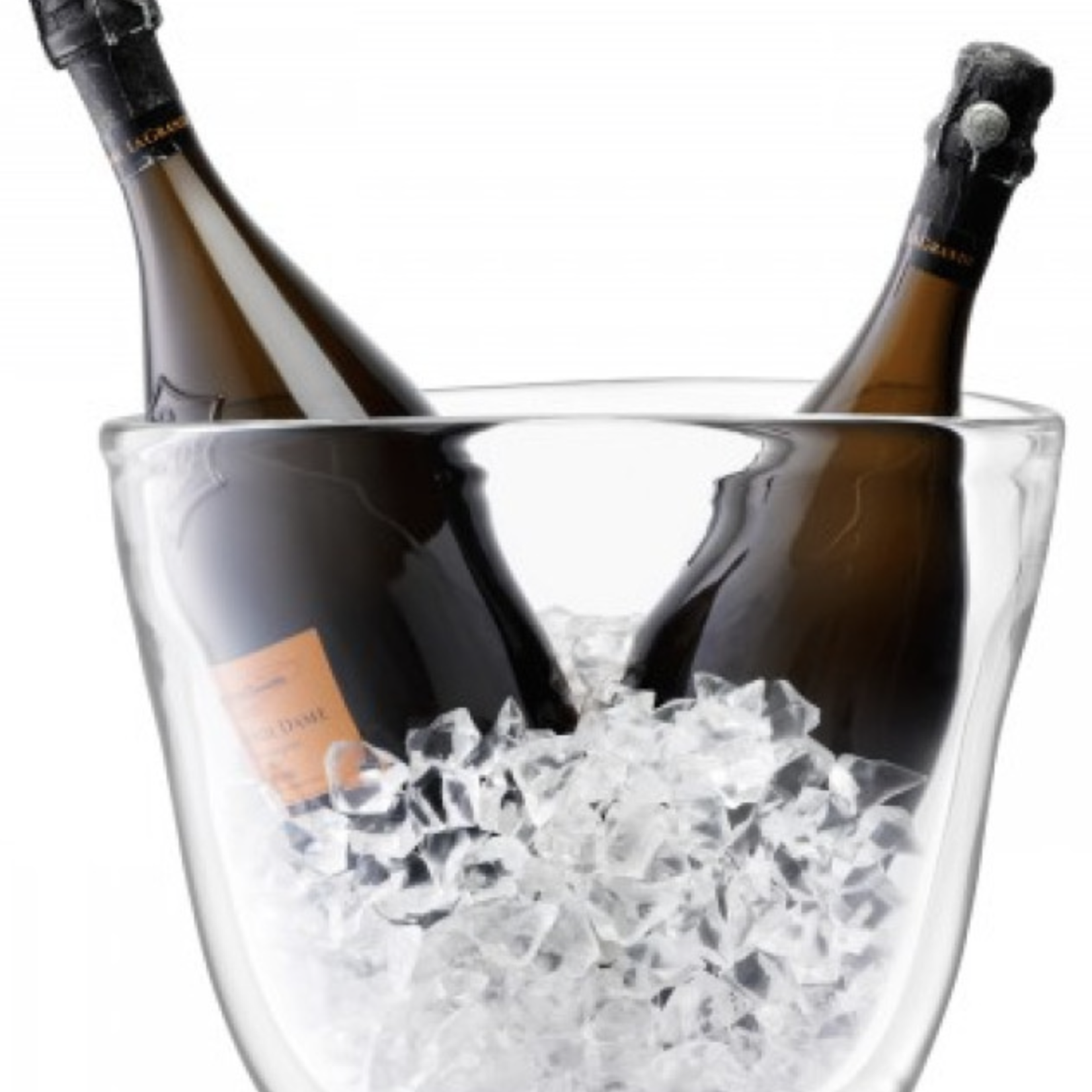 Celebrate Dual Champagne Bucket H10.75in Clear