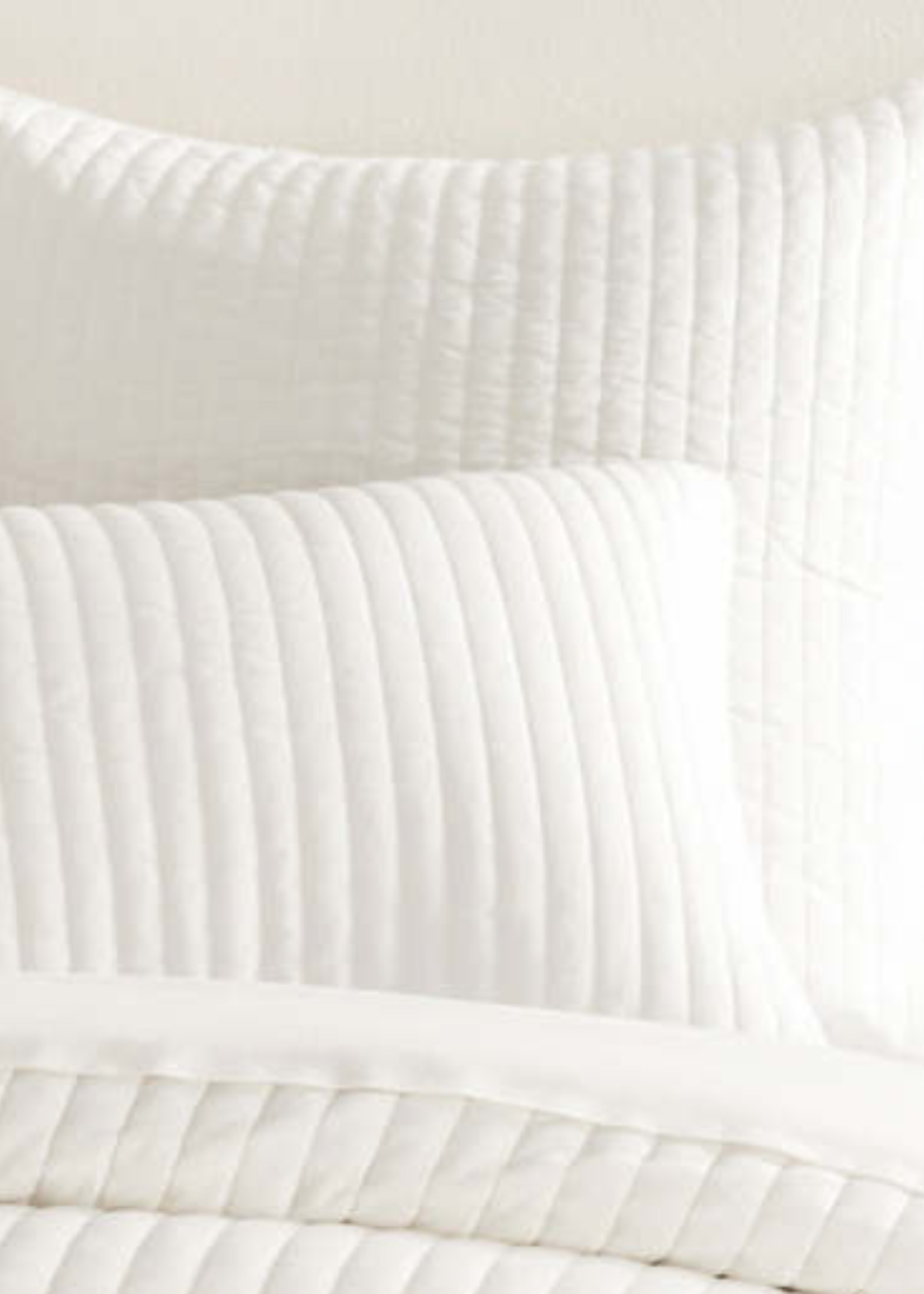 ANNIE SELKE Comfy Cotton Quilted Sham Dove White King