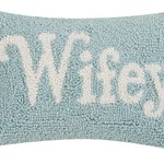 Needlepoint, Wifey Hook Pillow