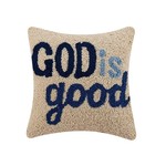 Needlepoint, God is Good Hook Pillow