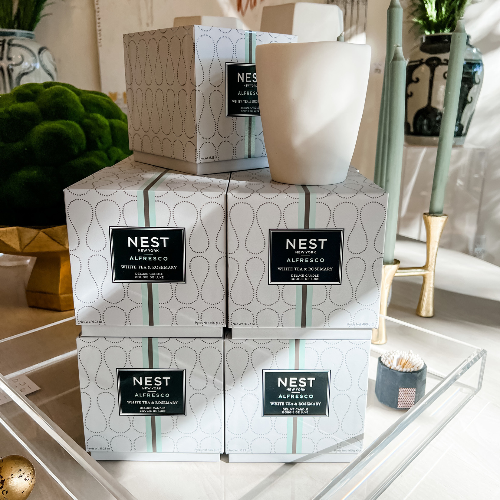 NEST, Deluxe Candle White Tea & Rosemary