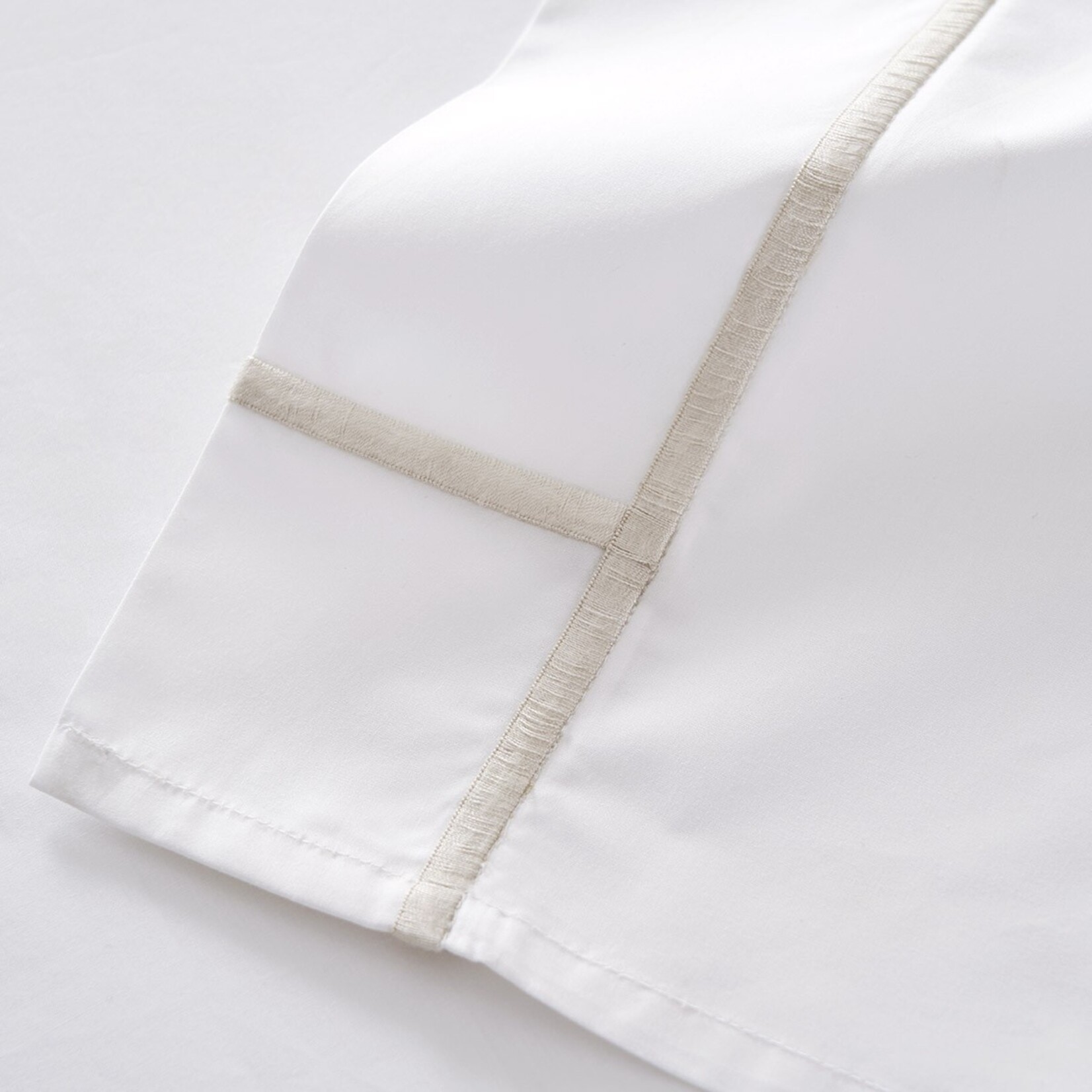 ATHENA (Embroidered-100% Supima Cotton Percale 500 t/t) Flat Sheet