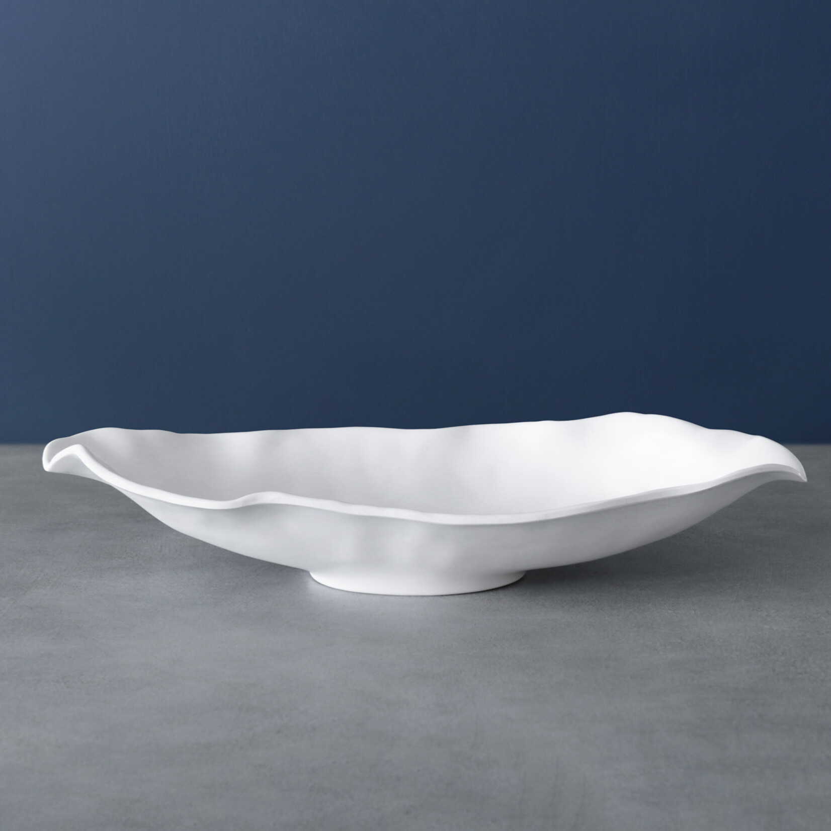 VIDA Nube Medium Oval Bowl (white)