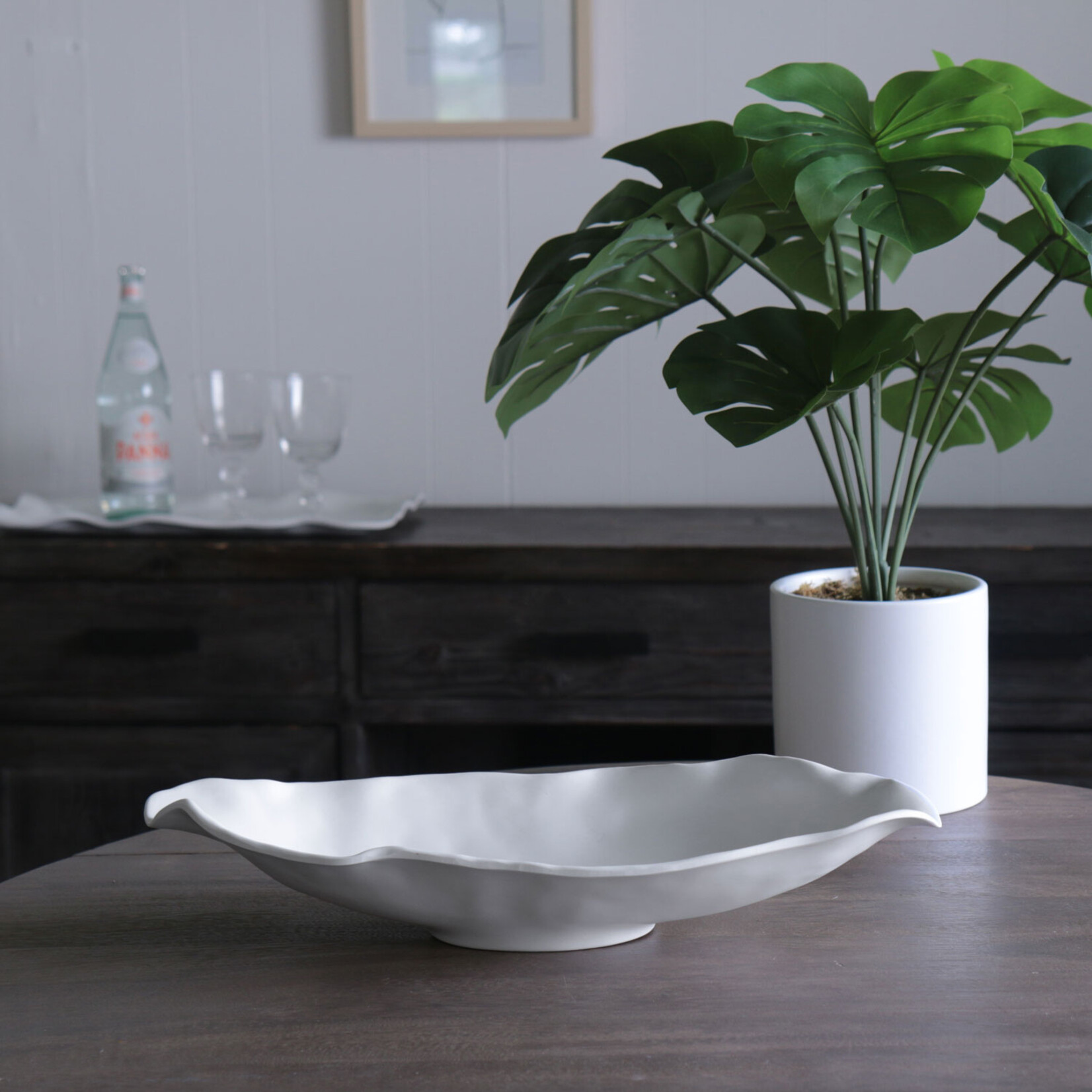 VIDA Nube Medium Oval Bowl (white)