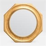 DARBY ANTIQUED GOLD LEAF MIRROR, LG , 42"