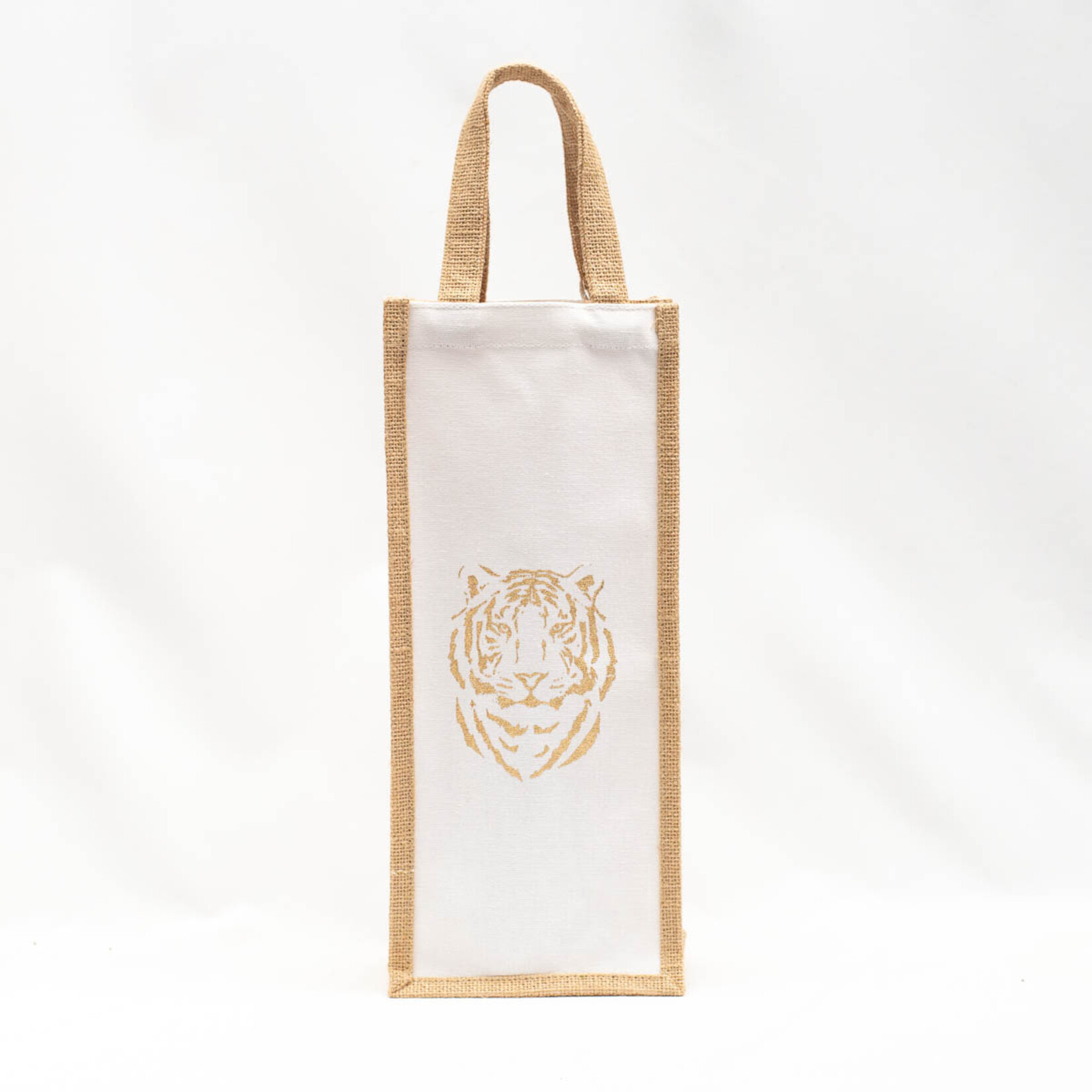 Easy Tiger Wine Bag White/Gold