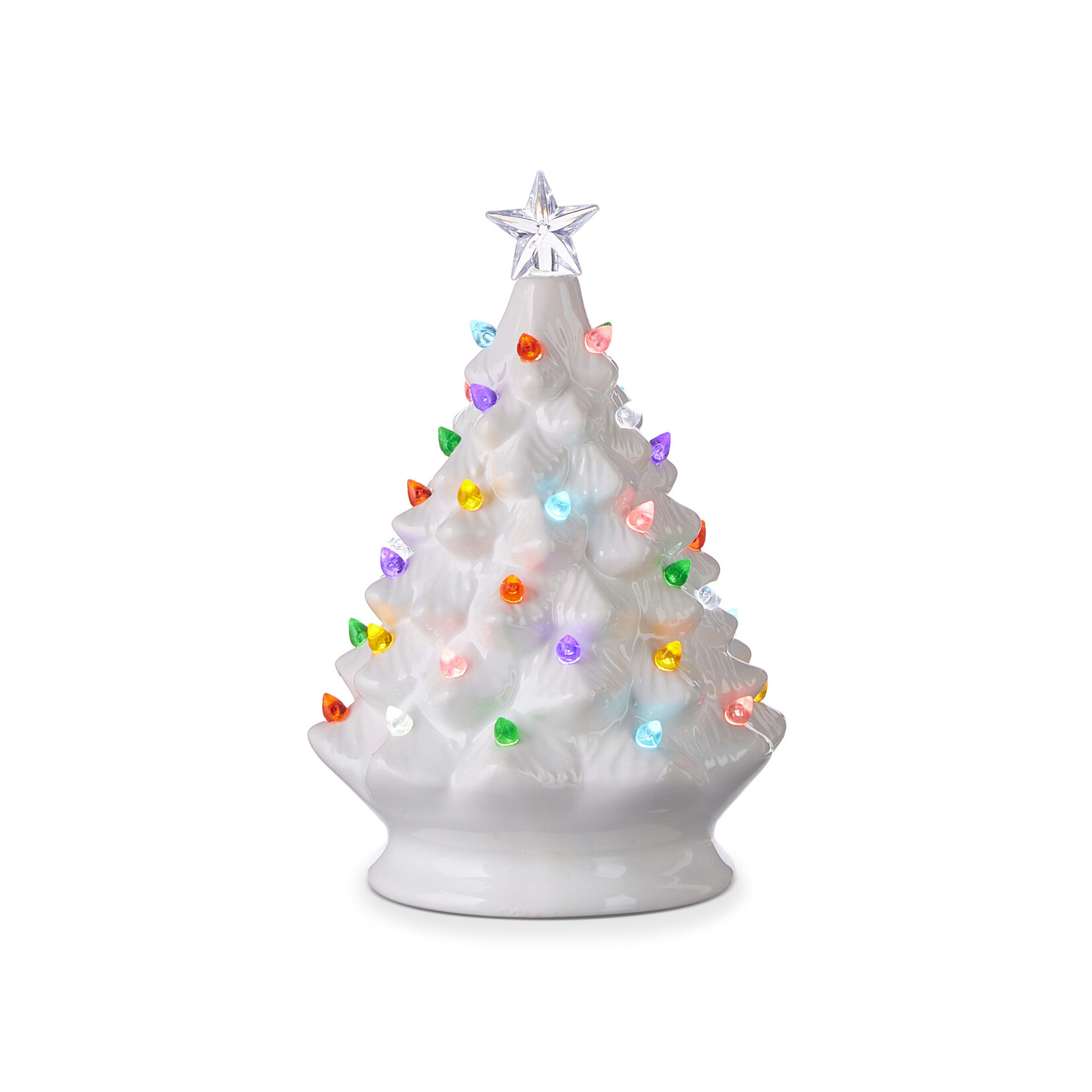 Vintage White Lighted Tree