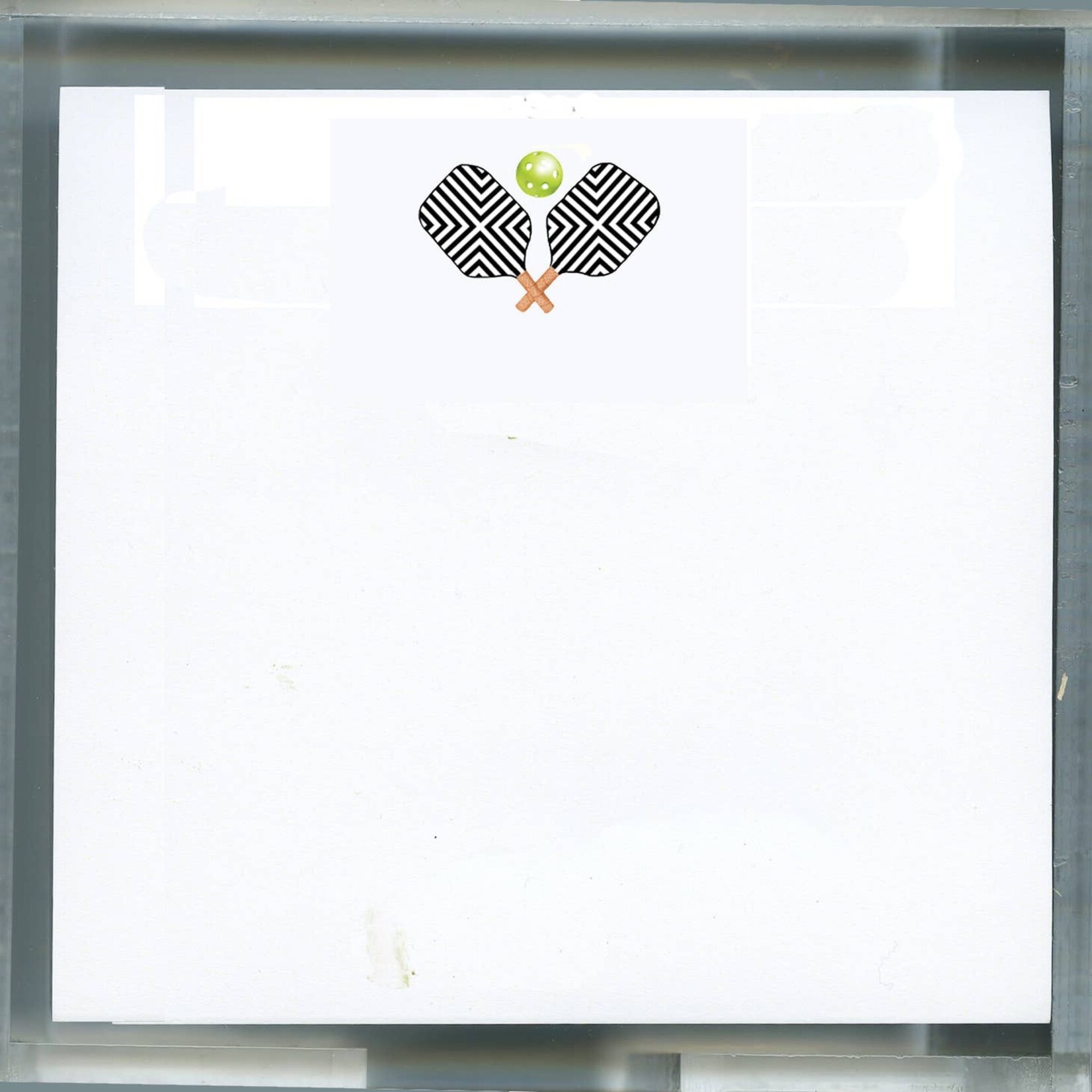 Note Pad with Acrylic Holder