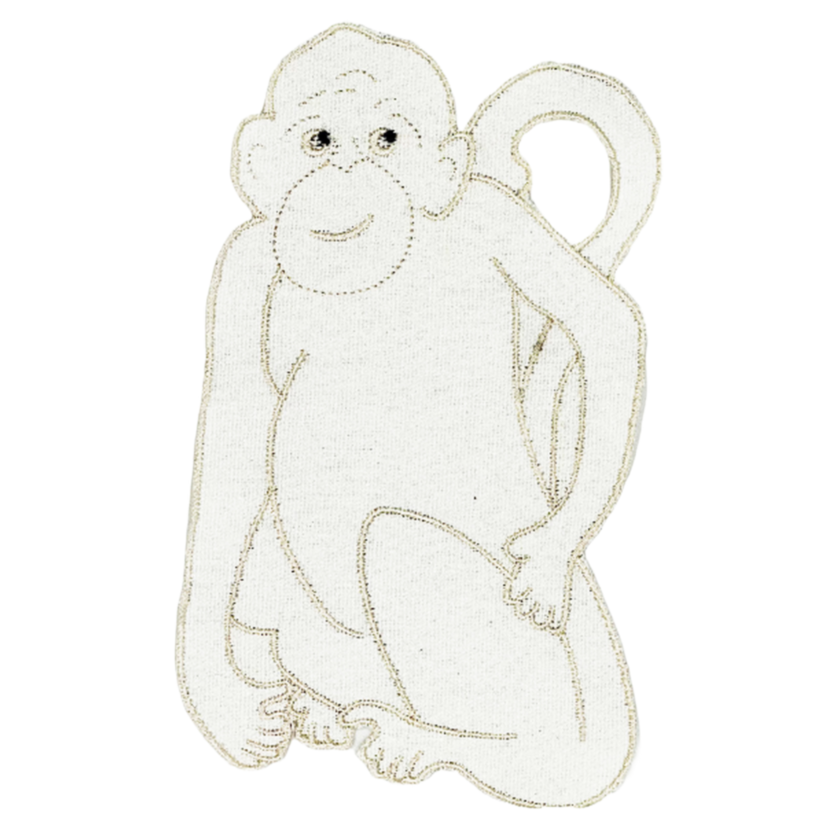White Monkey Cocktail Napkins SET/4