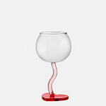Faire/ Tutu Home L'Amour Burgundy Glass with Heart Base