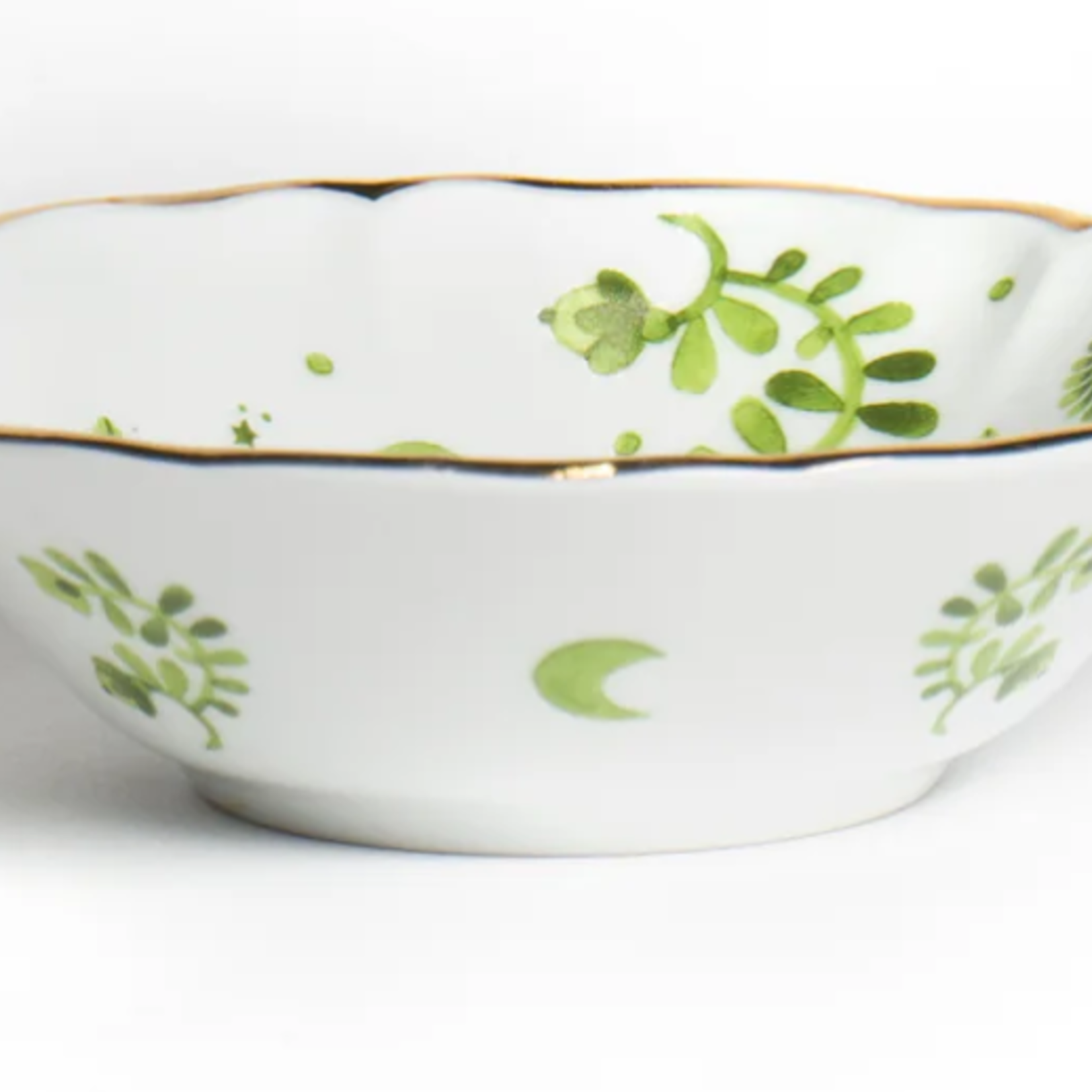 BITOSSI HOME Gr Floral Bowl /Porcelain /Gold Trim