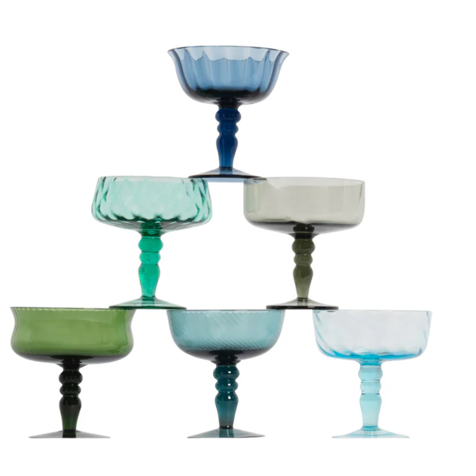 BITOSSI HOME SET 6 Small Coupes w/ Texture