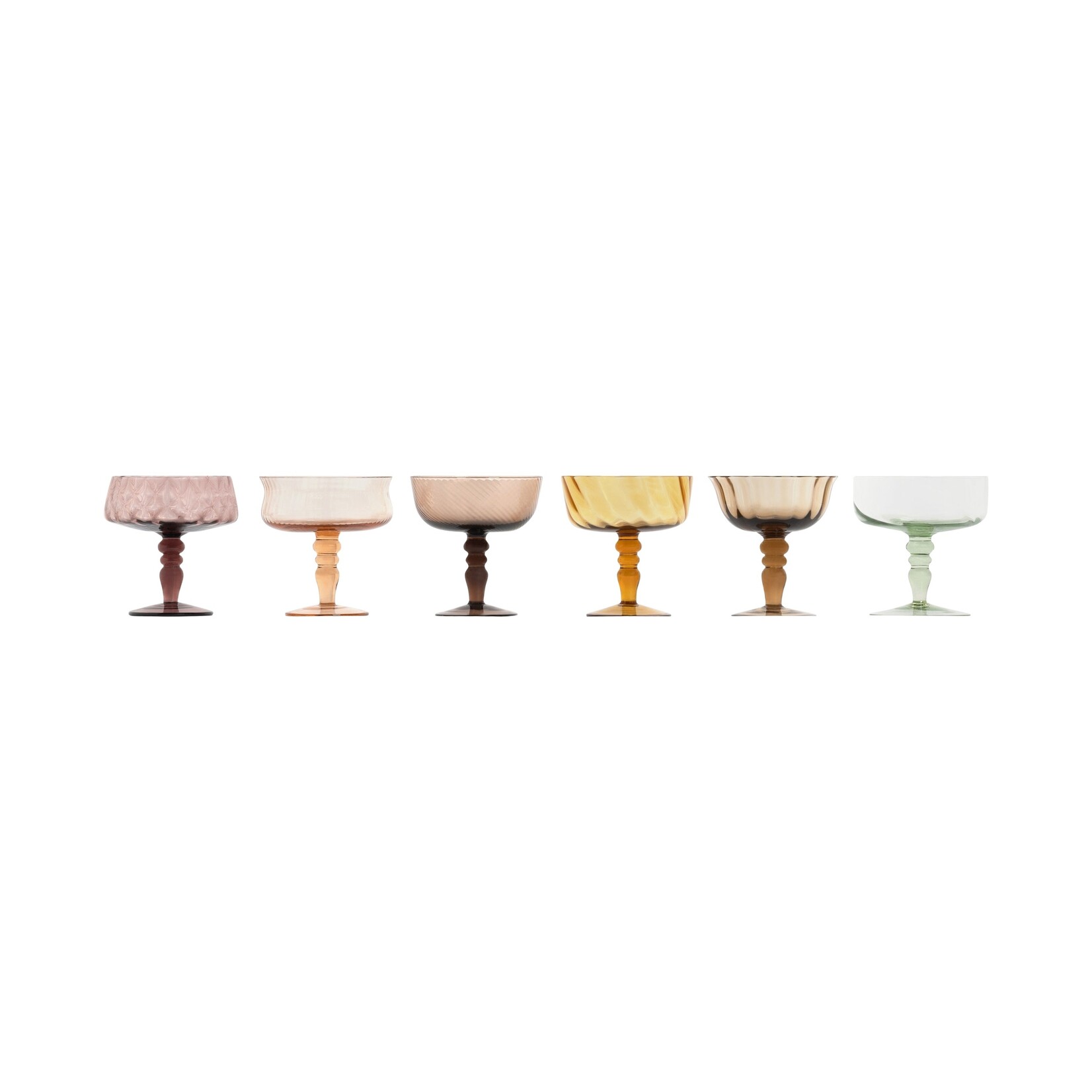 BITOSSI HOME Set of 6 Small Coupes w/ Texture