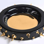 Waylande Gregory ASHTRAY GOLD THORNS / BLACK