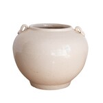 Cream Glazed Vintage Pot
