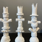 Faire/ Objects in Clay Handmade Totem Sculpture - One of a Kind