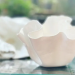 Faire/ Objects in Clay Handmade Organic Wavy Bowl