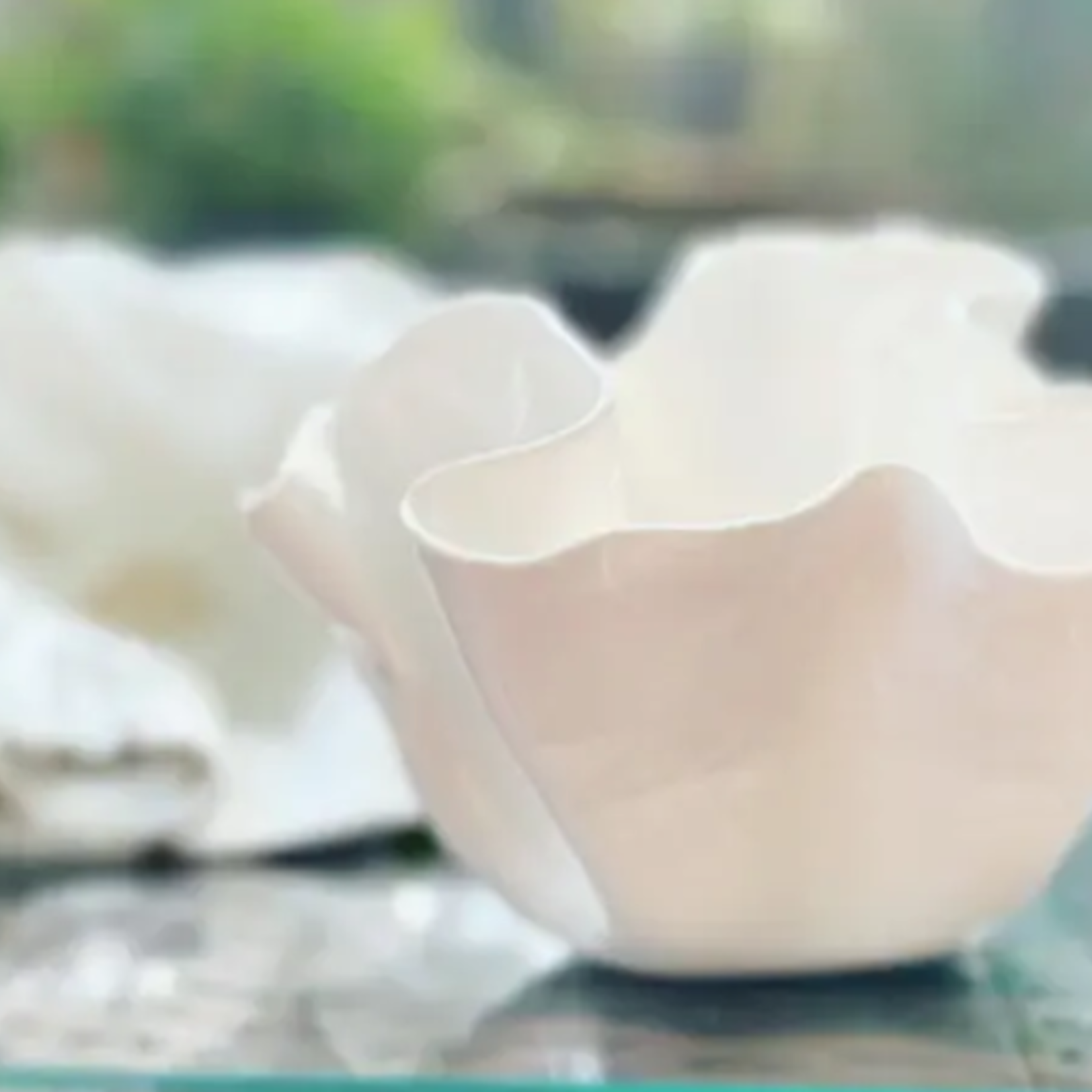 Faire/ Objects in Clay Handmade Organic Wavy Bowl