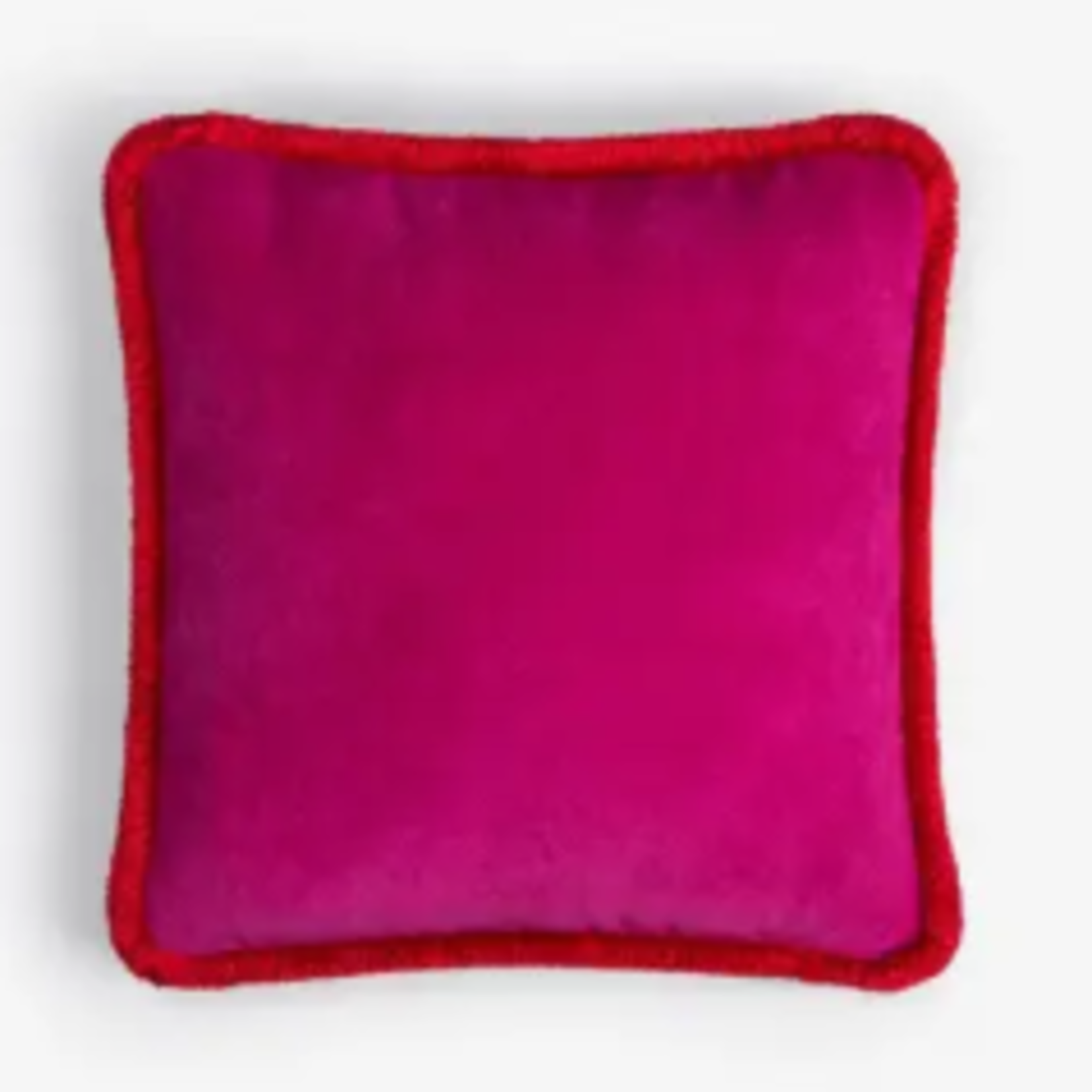 Faire/ Lo Decor Velvet Pillow w/ Fringe, 20"